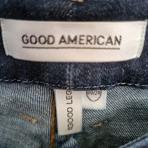 Good American Good Legs High Rise Denim Jeans 24 - Picture 10 of 11